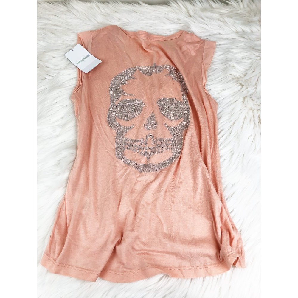 Zadig Voltaire Brooklyn Skull Top Bling Rhinestone - Picture 4 of 12